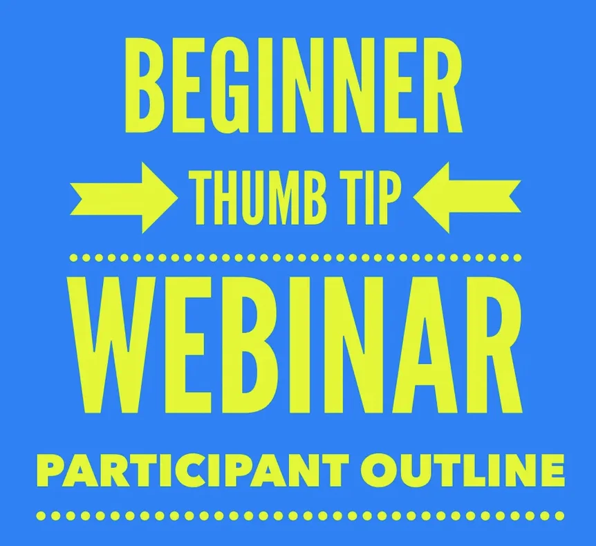 Participant Outline Principiante Punta del pollice Webinar di Hal Saxon - Trucchi di magia (download istantaneo)