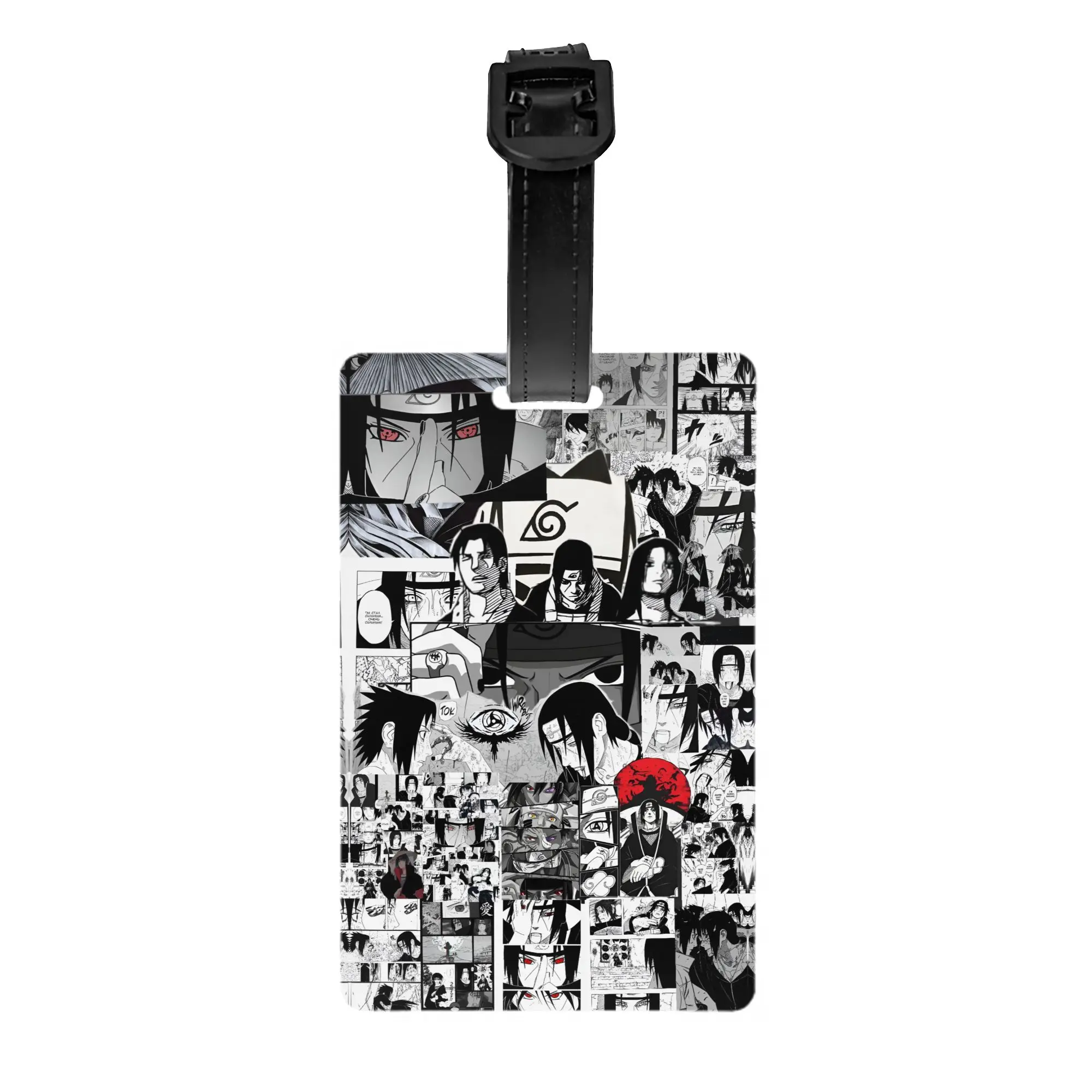 

Custom Itachi Uchiha Anime Luggage Tag Custom Manga Cartoon Baggage Tags Privacy Cover Name ID Card