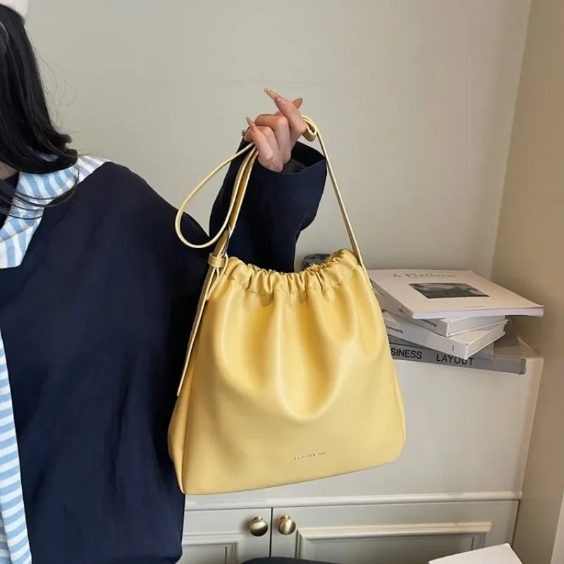 Minimalist Elegant Tote Bag For Women With Paris Fashion Flair And Solid Color Also Designed As A Practical Spacious Diaper Bag