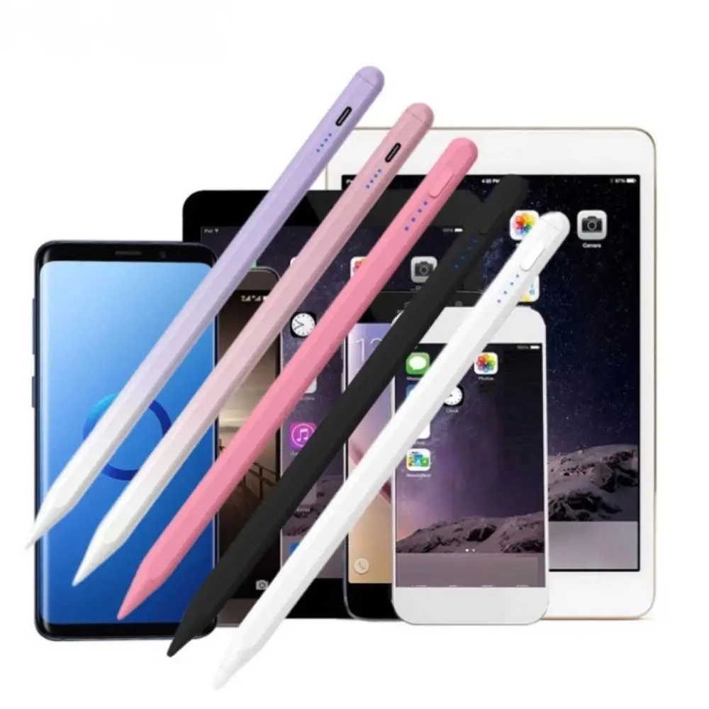 

Universal Active Stylus Pen Rechargeable Indicator Light Screen Pencil Writing Sensitive Tablet Touch Pen for Android/iOS