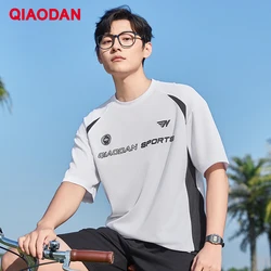 QIAODAN Fashion Sports Short-sleeved T-shirts for Men and Women 2024 Summer New American Casual Trend Breathable Top XHS23241983