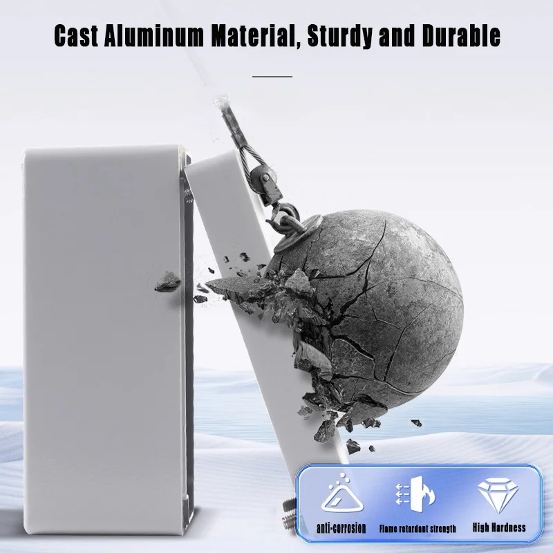 IP67 Waterproof Cast Aluminum Enclosure Junction Box Outdoor Explosion-Proof Sealed Case for Engineering Projects Customizable