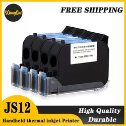 Replacement  1PCS JS12 JS12M 600DPI 12.7mm Handheld thermal inkjet Printer Fast Dry Eco Solvent Ink Cartridge