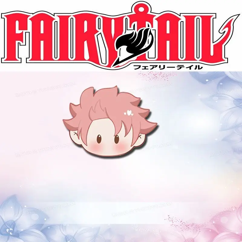 FAIRY TAIL Acrylic Pins Natsu Lucy Erza Kawaii Brooch Anime Accessories Cartoon Badge Cute Bag Ornament Anime Goods Collection