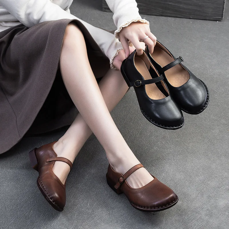 

2026 2.5cm Cow Genuine Leather Women Platform Wedge Loafer Shoes Flats Comfy Rubber Slip on Chunky Sneakers Soft Sold