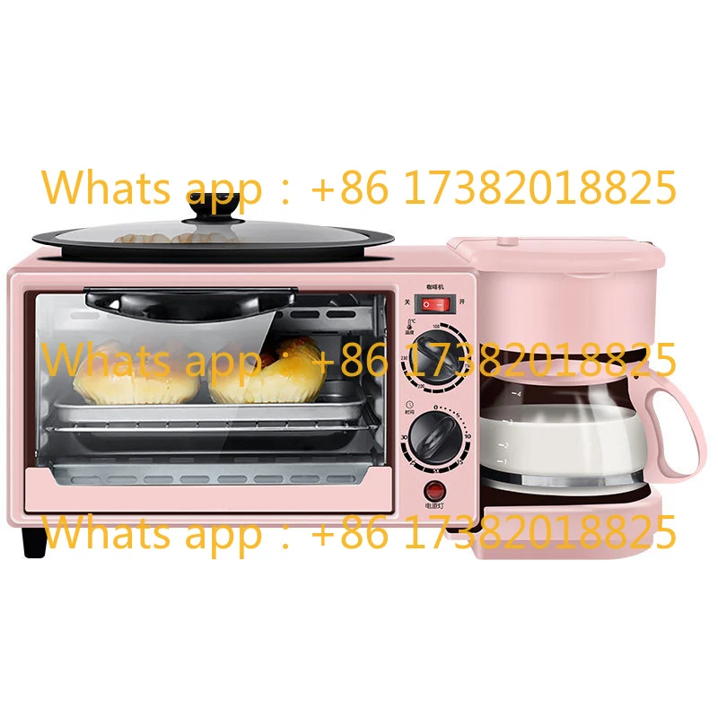 Breakfast Machine Household Four-in-one Toaster Electromechanical Oven Sandwich Machine Stainless Steel Bread Toaster