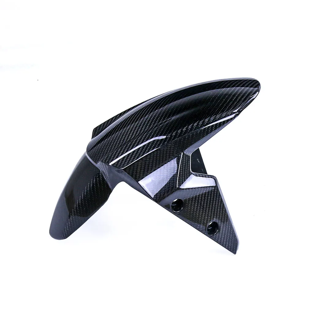 3K Pure Dry Carbon Fiber Front Fender Motorcycle Accessories For Triumph Street Triple2017-2022 Hugger Splash Guard Mudguard