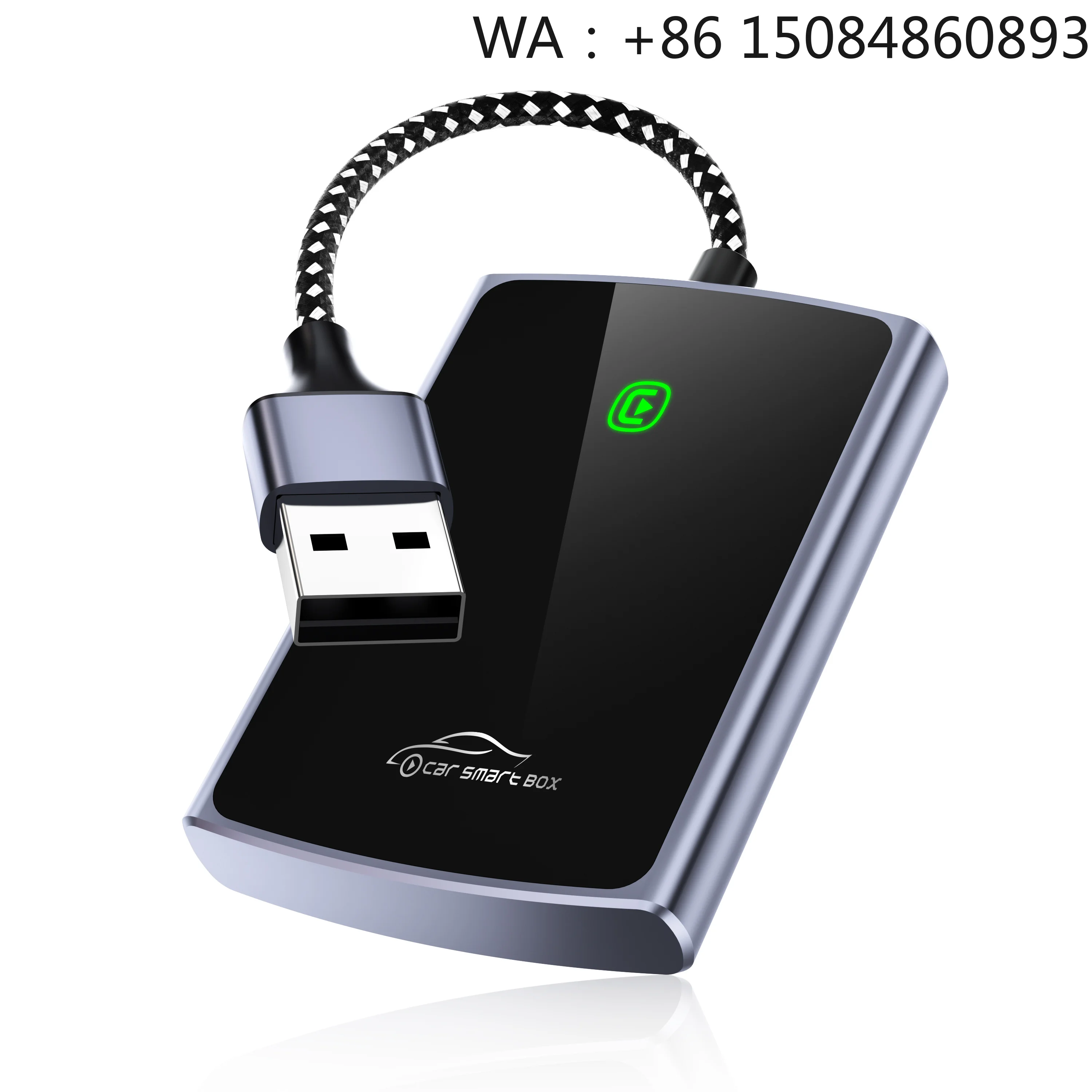 Wireless CarPlay Adapter Portable Dongle 5GHz Wi Fi Dual Band Android Auto IOS USB Plug Play No Lag