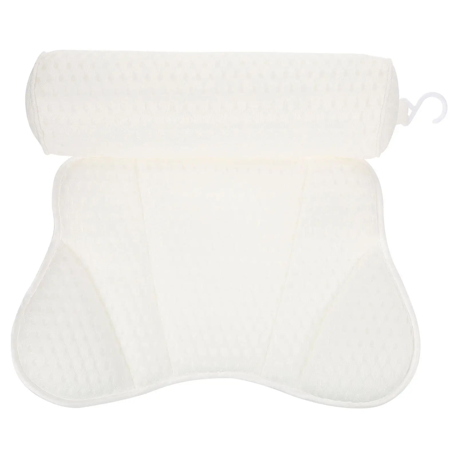 

Bathtub Pillow with Powerful Suction Cups Soft Supple Bath Neck Support Relaxing Spa Head Rest for Tub Back Comfort
