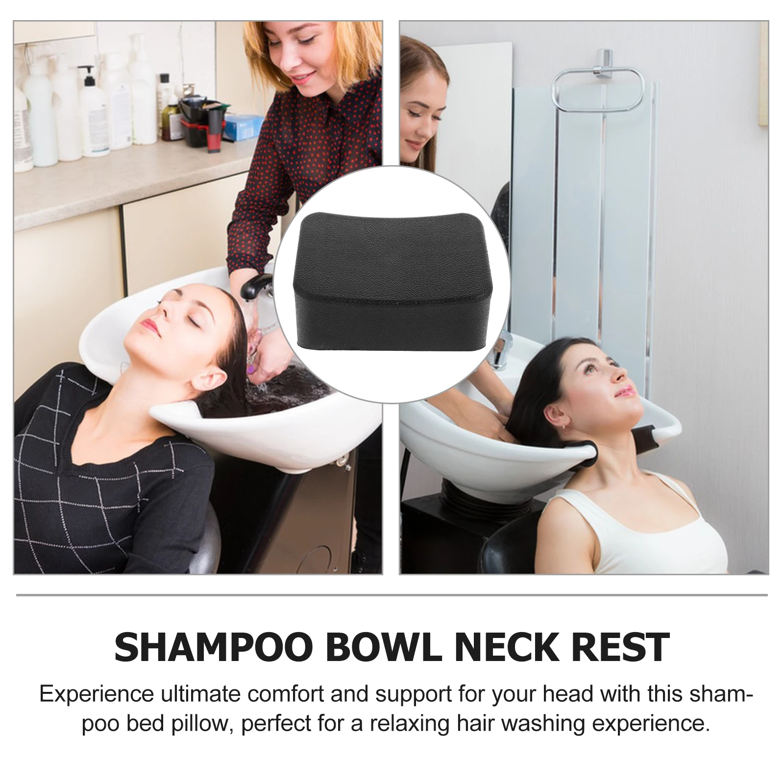 

Shampoo Bed Pillow Durable Neck Cushion Sponge Reusable for Salon Hair Washing Shampoo Bowl Neck Support