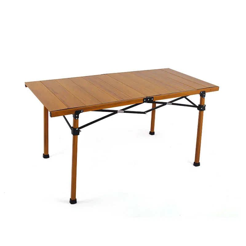 YJQ outdoor folding table aluminum alloy portable camping table and chairs picnic equipment large board table household