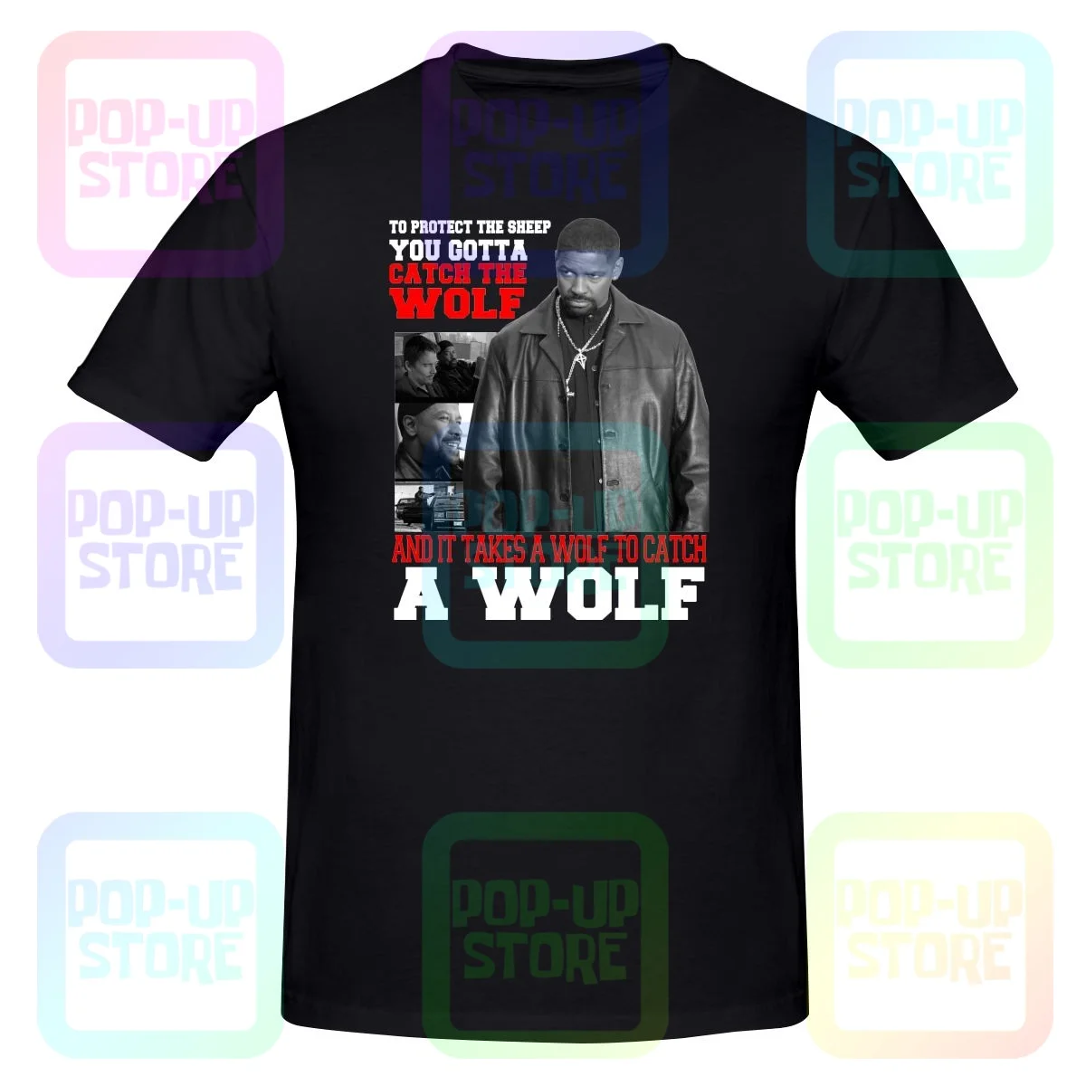 Denzel Washington Spike Lee Black History Month Shirt T-shirt Tee Pop Daily Hip Hop All-Match