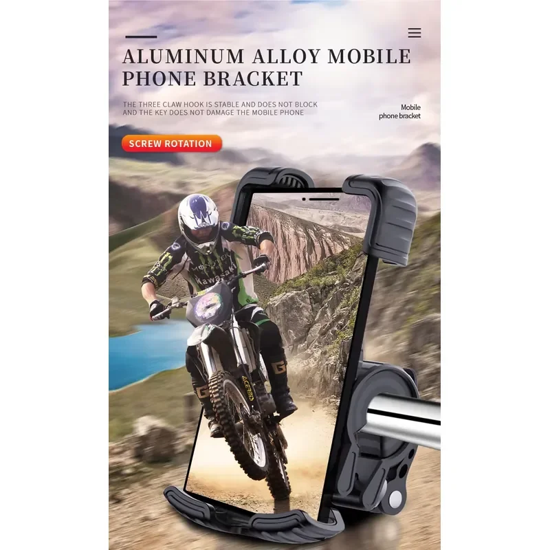 Universal Phone Holder Stand Secure Motorcycle Accessories Mobile Holder for Bike