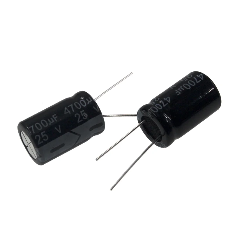 2pcs 4700uF 25V 4700MFD 25Volt 16*25mm Aluminum Electrolytic Capacitor Radial 4700mf25v 4700uf25v 25v4700mf 25v4700uf