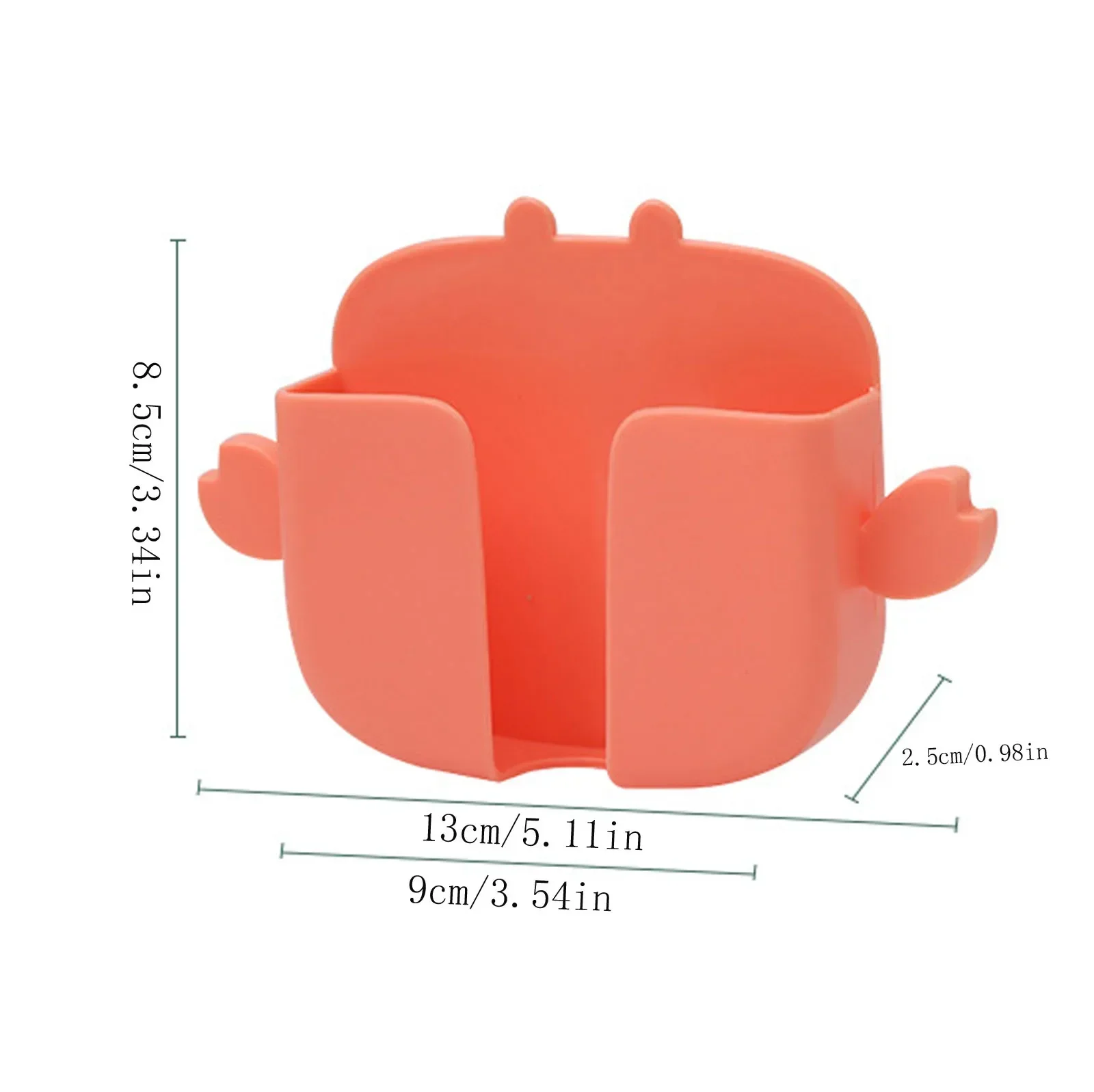 Cute Little Crab Wall Mounted Storage Box Mobile Phone Plug Holder Stand Rack Remote Control Storage Organizer Case Racks