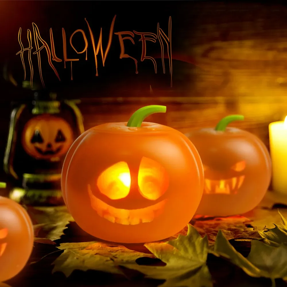 

New Creative Halloween Pumpkin Projection Lamp Animated Video Projector Talking Pumpkin LED Light for Halloween Party Decor