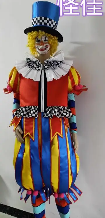 

New Clown Costume Men Playground Performance