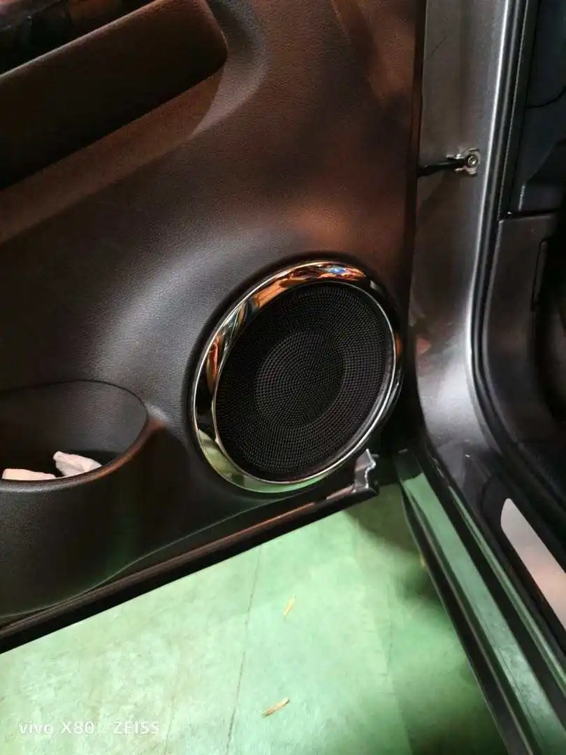 

Stainless Steel Door Speaker Stereo Sound Cover Decorative For Nissan Juke F16 2019-2023 Chrome plated decoration