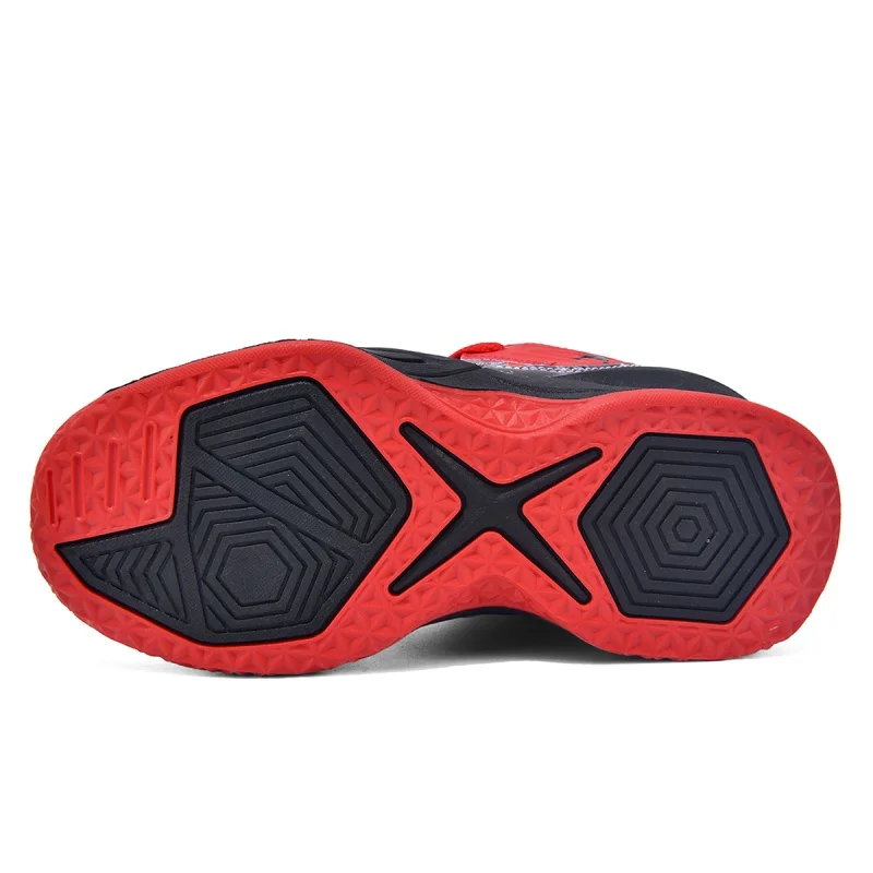 売れ筋の男の子向けブランドのバスケットボールシューズ、子供用スポーツシューズ、厚底で滑りにくいおしゃれな女の子用アウトドアトレーニングシューズ