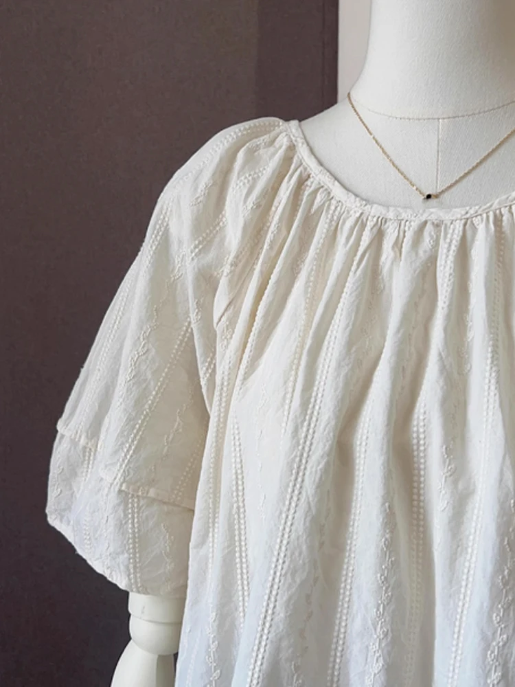 Лето 2023, женские повседневные свободные ort Sve irt Faionable Age-Defng, универсальный дизайн, Sensation для поездок на работу, чистый цвет