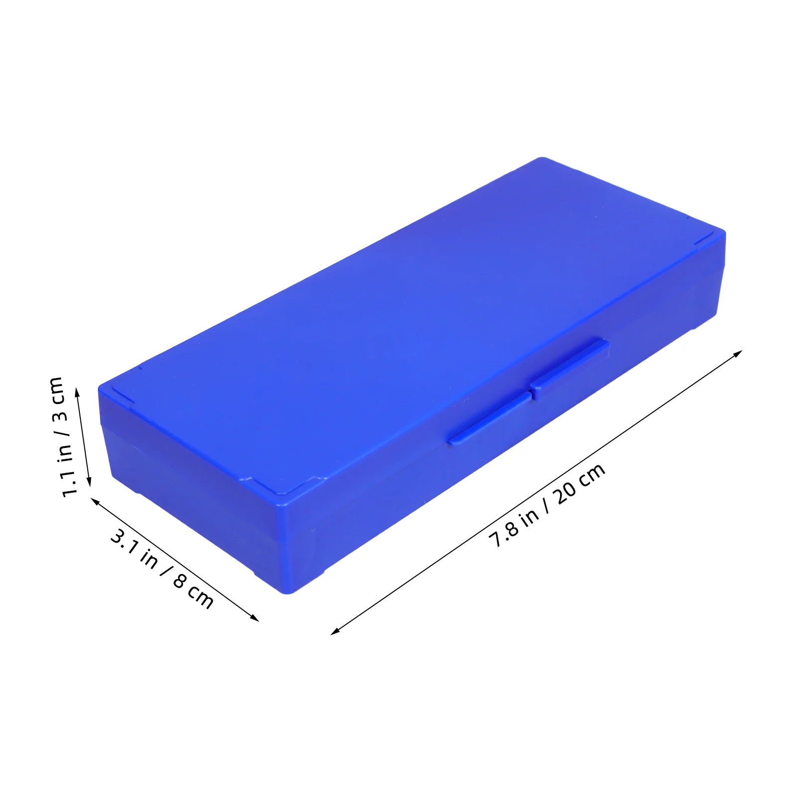 2pcs Box Lid Plastic Mailer Holder Pathological Storage Slide Case For 50 Slides Slide Case Dark Blue