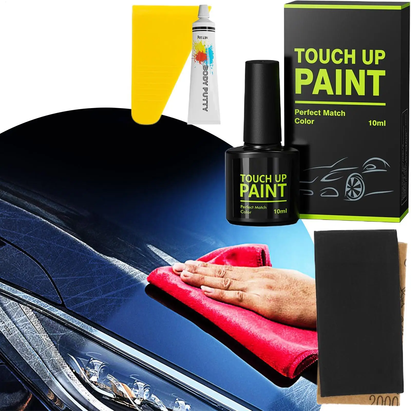 

Ручка для ремонта автомобильной краски Tesla Model Y/3, профессиональная безопасная кисть, ручка для краски для автомобиля, интерьер, внешний бампер, бордюр, отделка шин