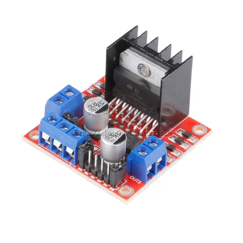 Модуль платы драйвера двигателя L298N, модуль шагового двигателя постоянного тока, аксессуары для умного автомобиля, робота