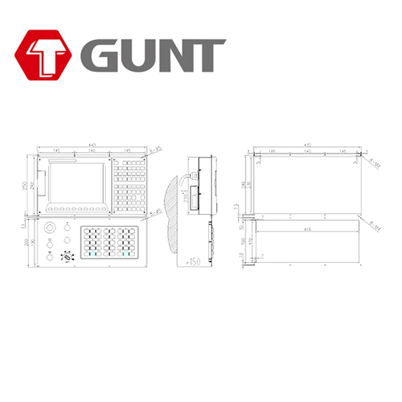 GUNT-600iM-i milling machine CNC system 3/8-axis CNC milling machine, machining centre, drilling centre, engraving controller