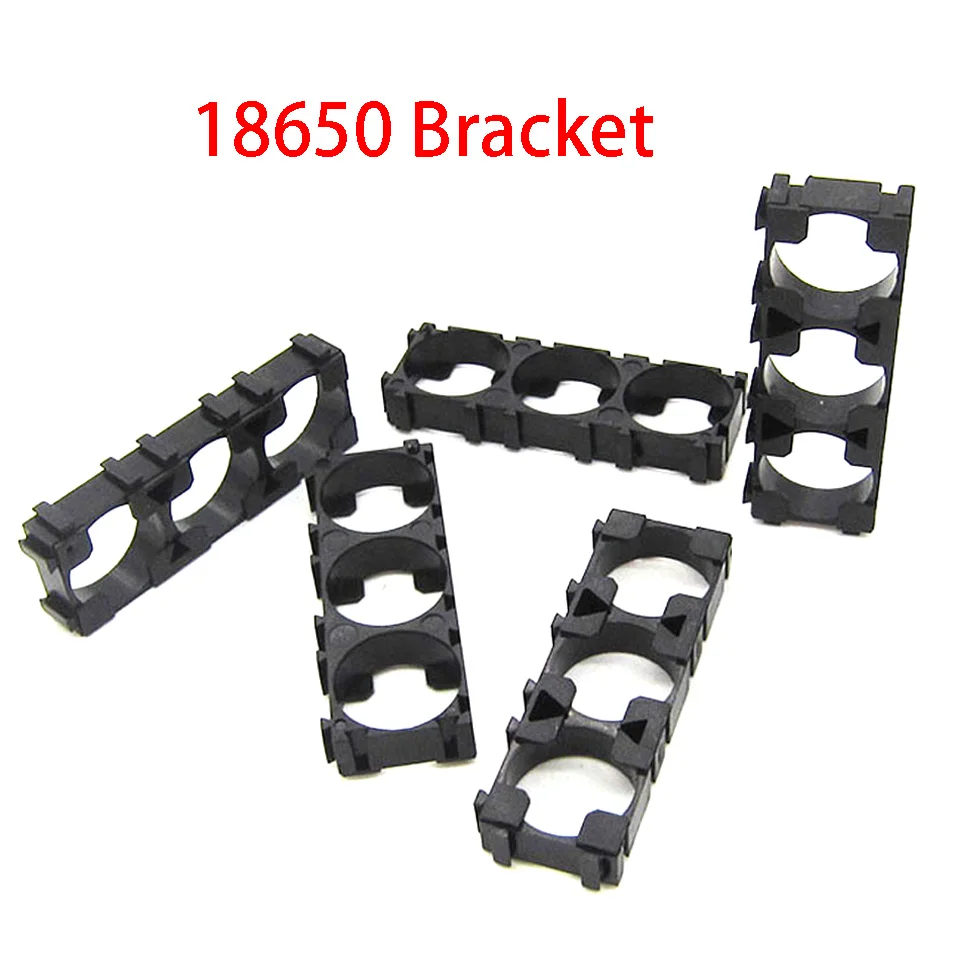 10 Pcs 1*3 18650 Battery Spacer Radiating Holder 18650 Bracket Electric Car Bike Toy 1x3 18650 Battery Holder