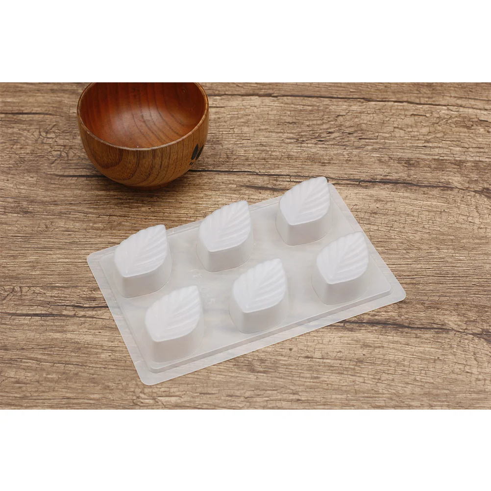 Cetakan Cokelat Bentuk Daun Cetakan Pembuat Jelly Silikon Dapat Digunakan Kembali untuk Kue Permen Es Batu Alat Dapur Pesta