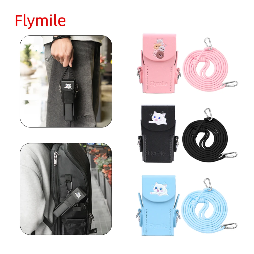 

Flymile Pocket 3 Protective Case For DJI Osmo Pocket 3,Leather Cover Half Case Camera Pouch Anti-scratch Holster Accessories