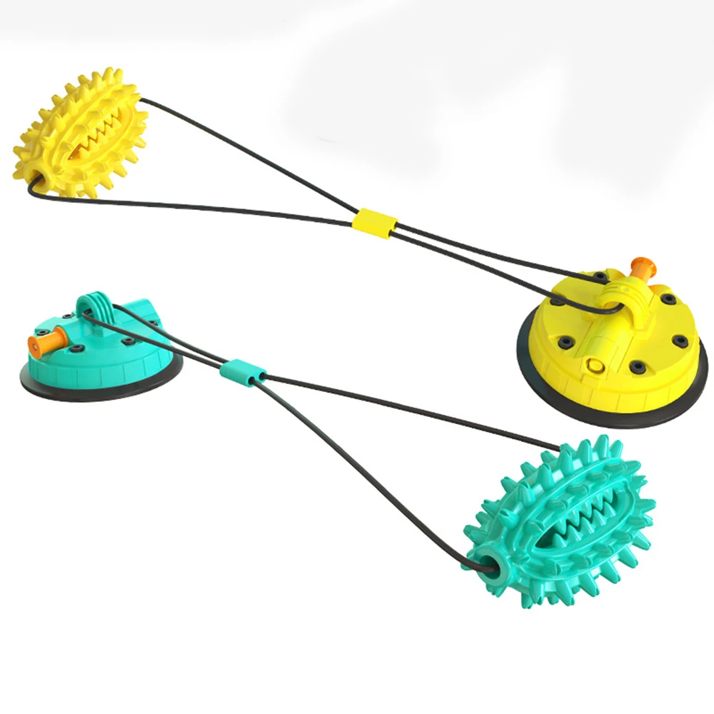 Imagem -02 - Cão Inteligente Ventosa Copo Cabo de Guerra Cão Brinquedo Corda do Cão Brinquedos para Chewers Dentes Limpeza Interativa Pet Tug Brinquedo para o Tédio