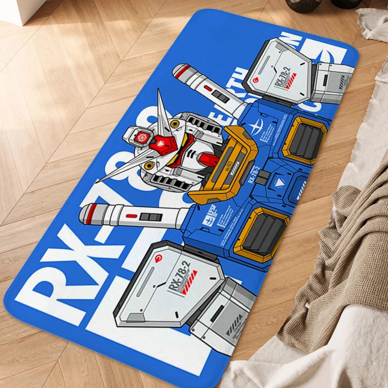 Anime Rug A-Gundams Aesthetic Kitchen Floor Mats Front Door Mat Non Slip Carpet for Home Entrance Sleeping Room Rugs Bathmat