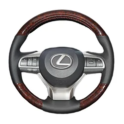 Customized Hand Sewing Braid Car Steering Wheel Cover for Lexus NX RX ES LS GX IS LX LX600 Genuine Leather Car Accessories