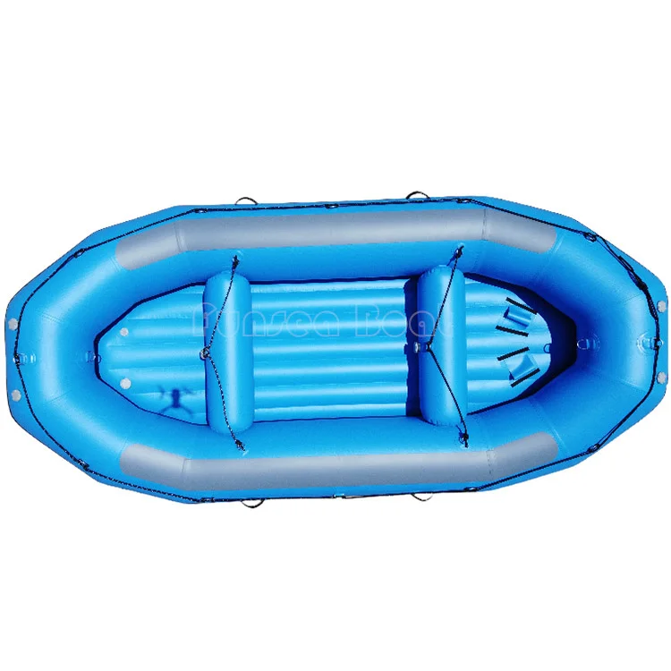PVC Or Hypalon 13ft 3.9 Meters White Water River Inflatable Raft 390 With Air Mat Floor For Drifting Outdoor Activity