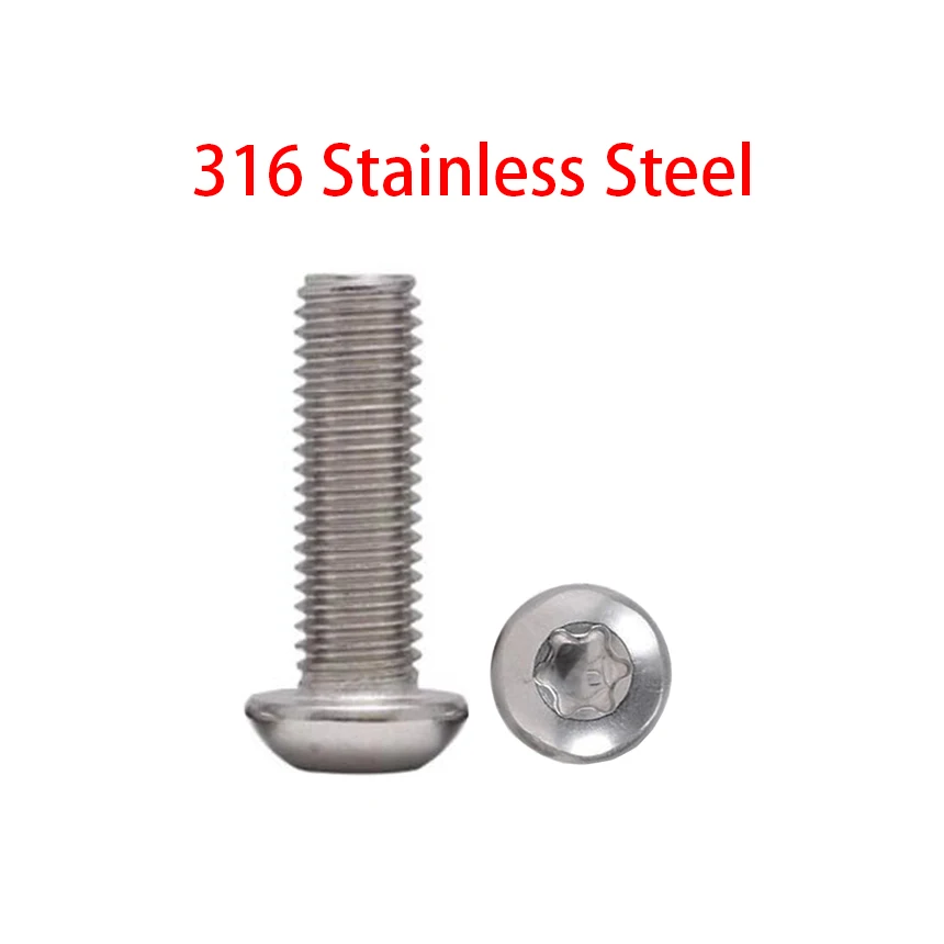 

M2 M2.5 M3 M4 M5 M6 GB2672 316 Stainless Steel Six Lobe Hexalobular Socket Pan Round Head Torx Machine Security Screw Bolt