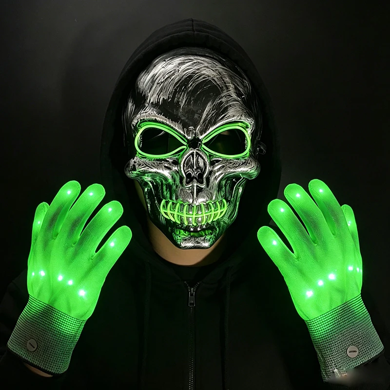Topeng Tengkorak LED Halloween - Led Purge Mask Halloween ulasan dan harga