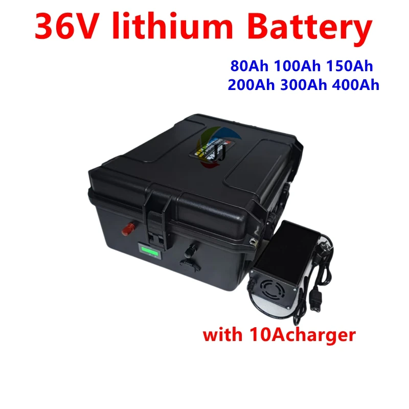 JJ Lithium Ion Battery Pack 36V for 2000W 4000W Tricycle Scooter Boat - Solar Energy EV Compatible 40Ah to 400Ah Capacities