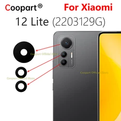 Coopart Rear Back Camera Glass Lens For Xiaomi Mi 12 Lite 5G Replacement With Adhesive Sticker 2203129G