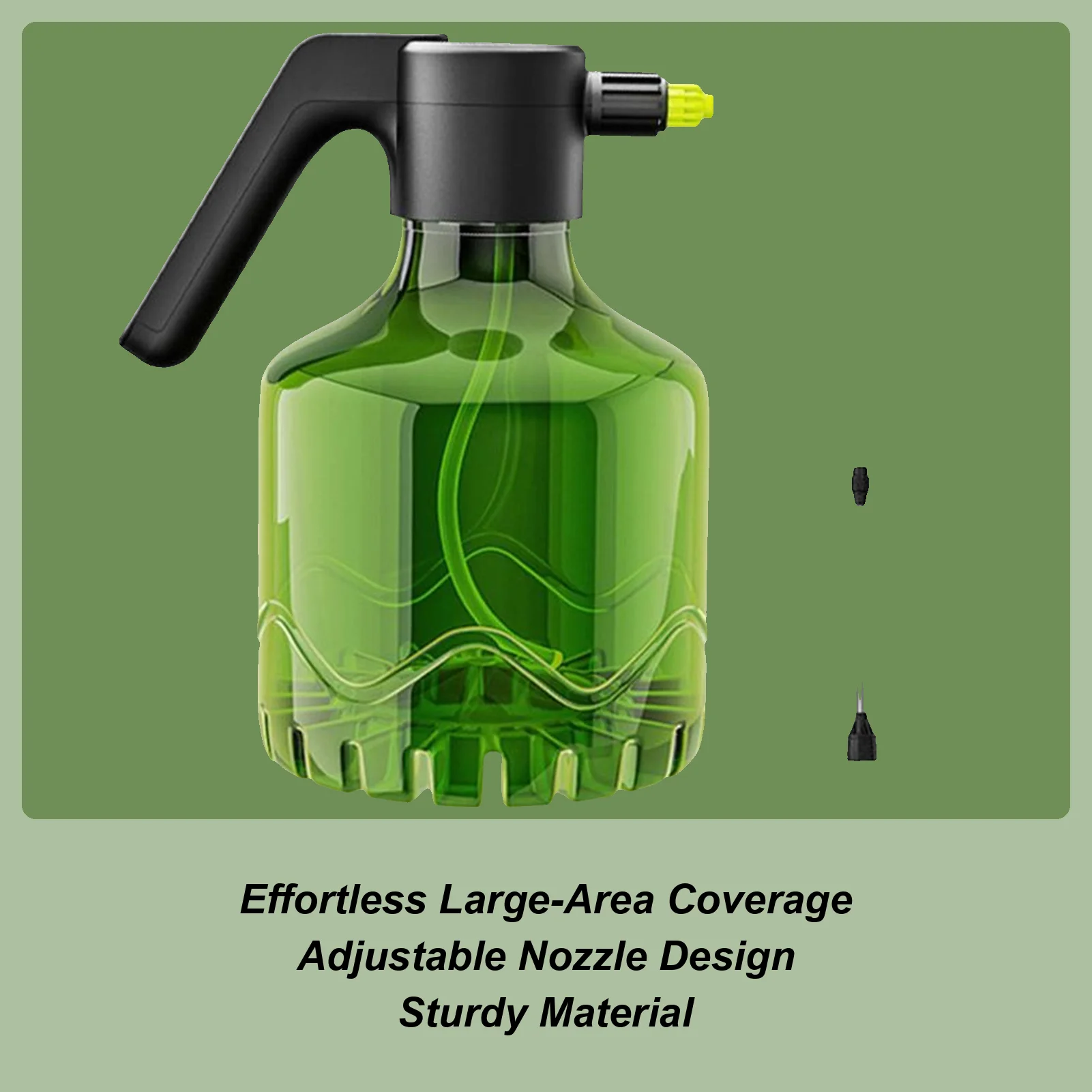 

Перезаряжаемый распылитель 2л, портативный поилка для цветов в горшках, регулируемый распылитель с зарядкой через USB для прополки теплиц на открытом воздухе