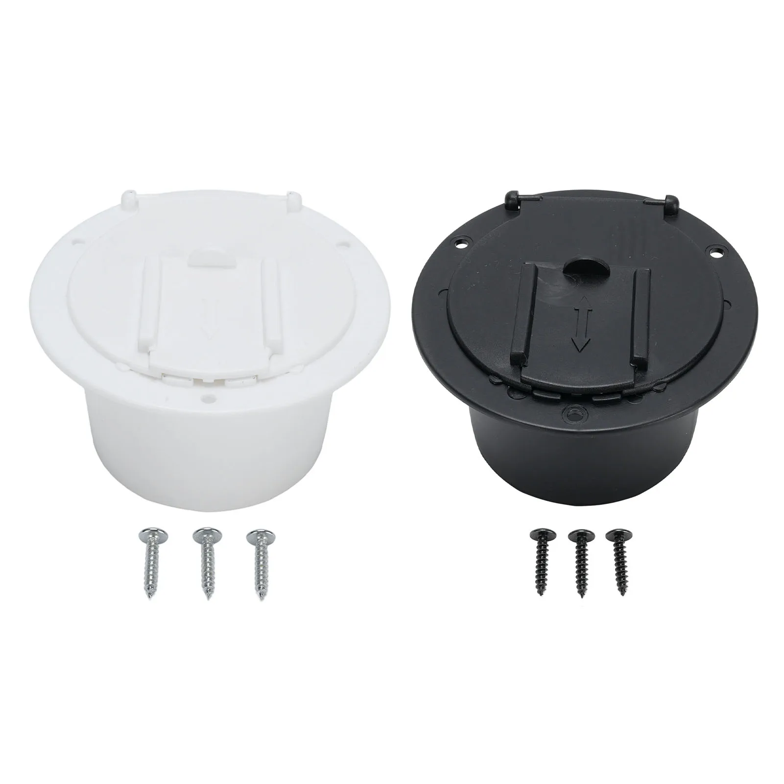 Escotilla de Cable de alimentación eléctrica redonda para autocaravana, resistente a la intemperie, para tienda de viaje, remolque, autocaravana, accesorios de garaje