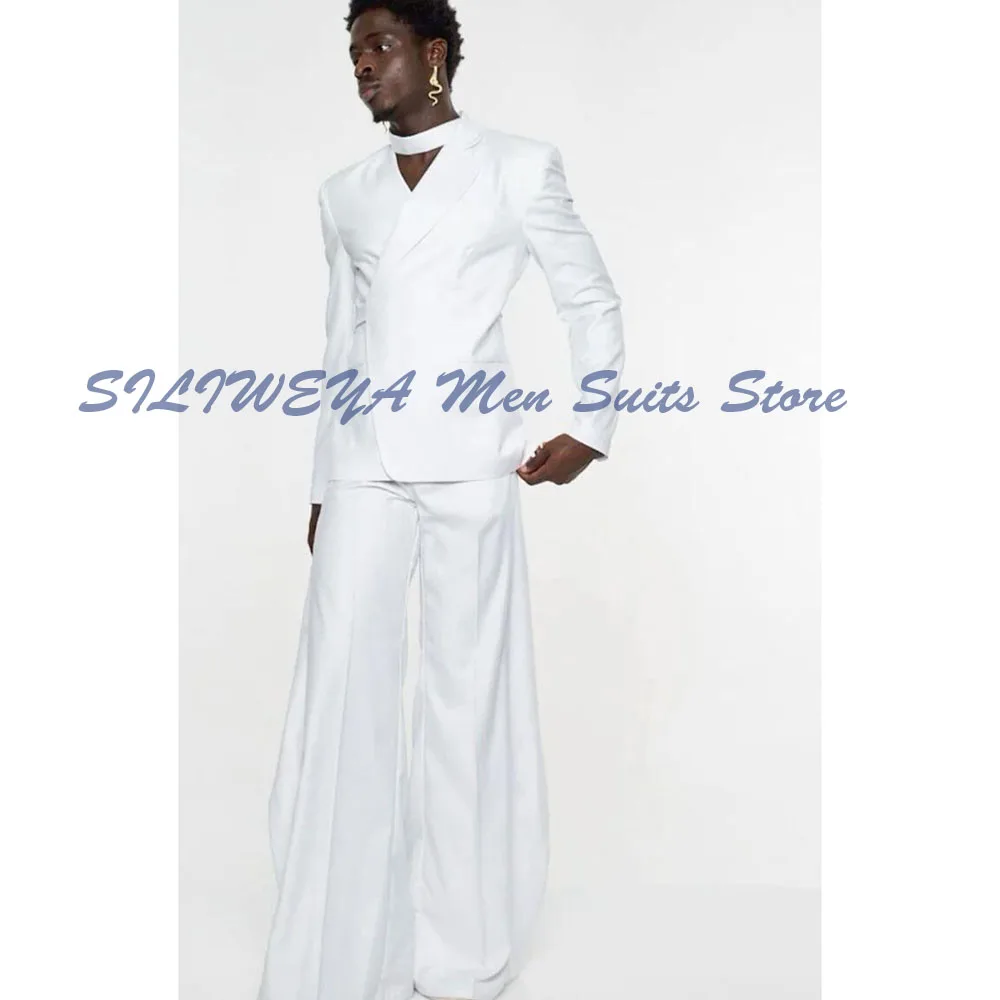 

Casual Men Suits Notch Collar 2 Pieces Jacket Pants Fashion Show Popular Prom Party Formal Occasion Male Clothing Simple 2025