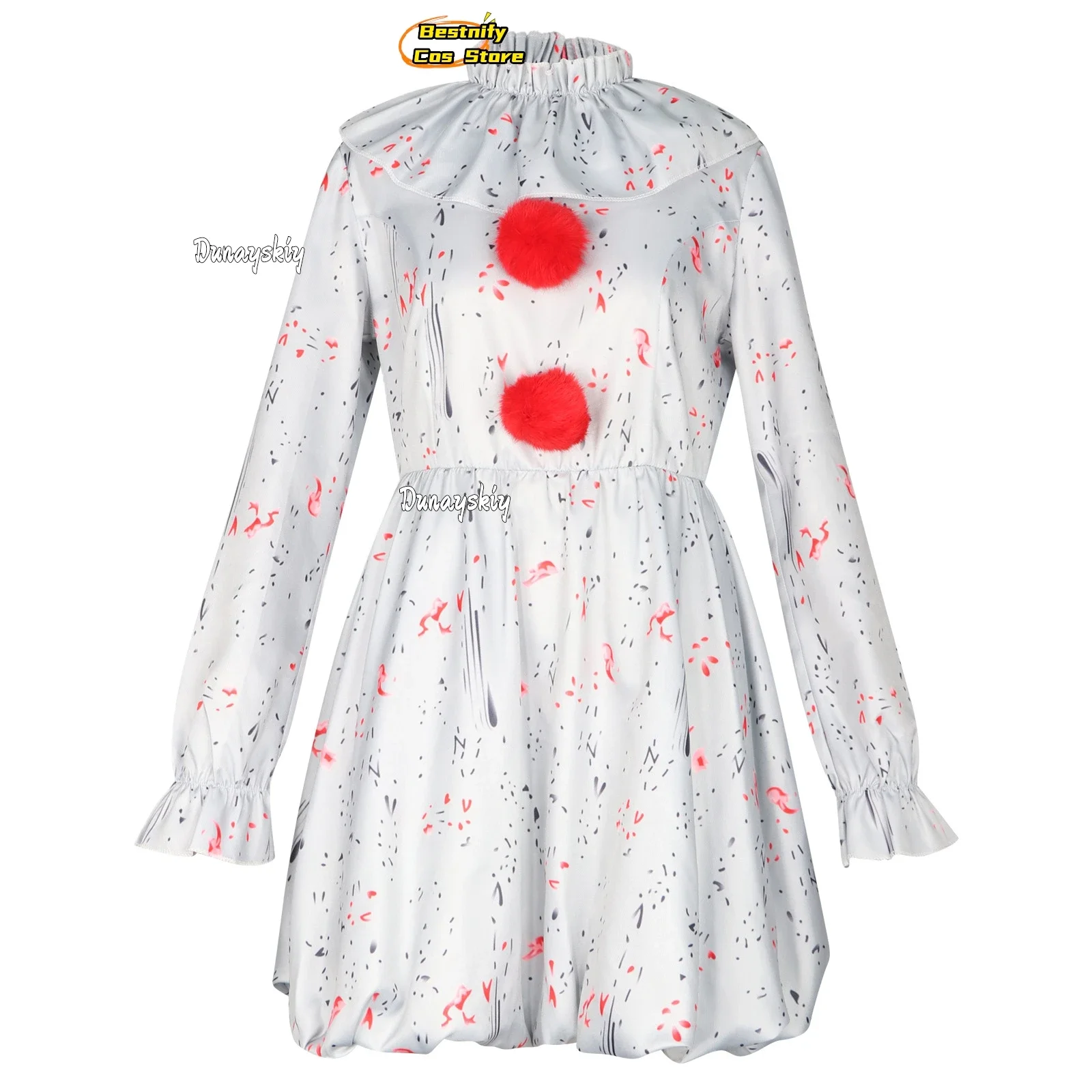 Cosplay2025 هالوين فيلم Pennywise تأثيري كوس ستيفن كينغ ذلك الفصل الرعب مهرج زي حفلة زي لعب الأدوار