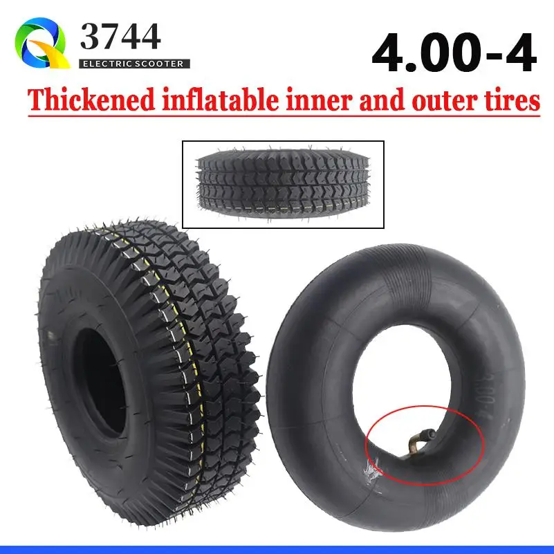 

10 inch 4.00-4 inner and outer tires, used for electric senior scooter tires, and inner and outer tires for amusement parks