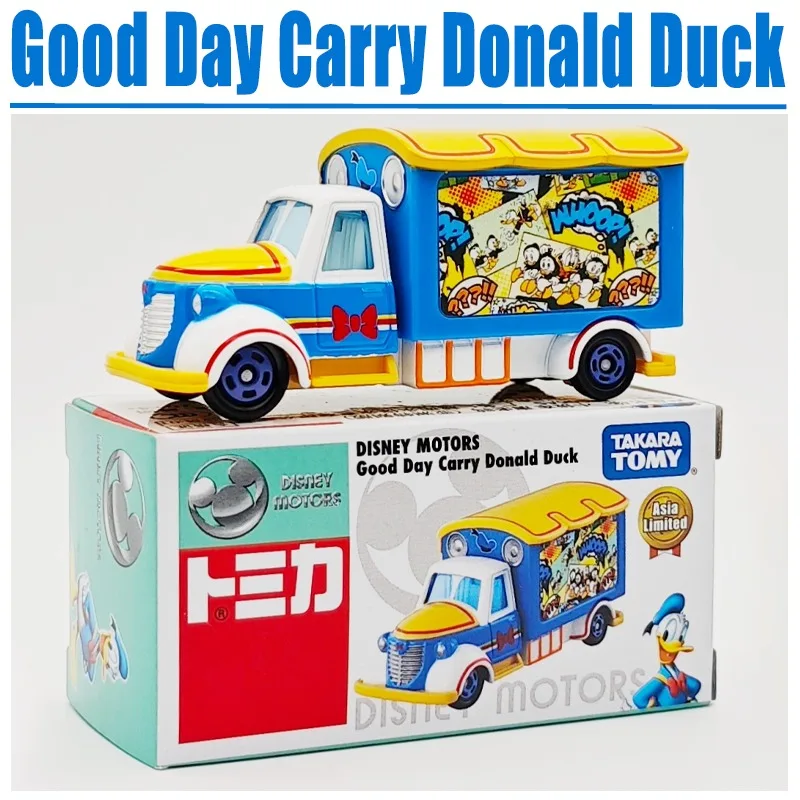 

TAKARA TOMY Tomica DISNEY MOTORS Good Day Carry Дональд Дак Грузовик Игрушка из сплава Автомобиль Литая под давлением Металлическая модель Подарки