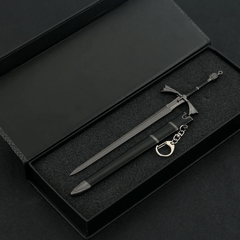 22cm Dark Sister Sword Daemon Targaryen Medieval New Style Model Metal Katana Samurai Sword Ornaments Crafts Gift Toy Boy