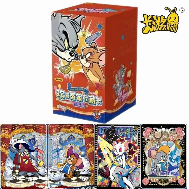 

KAYOU Licensed Tom and Jerry Collectible Cards, Series 2 Variable Surprise Pack, Classic Cartoon Merch, Exquisite Collectibles,