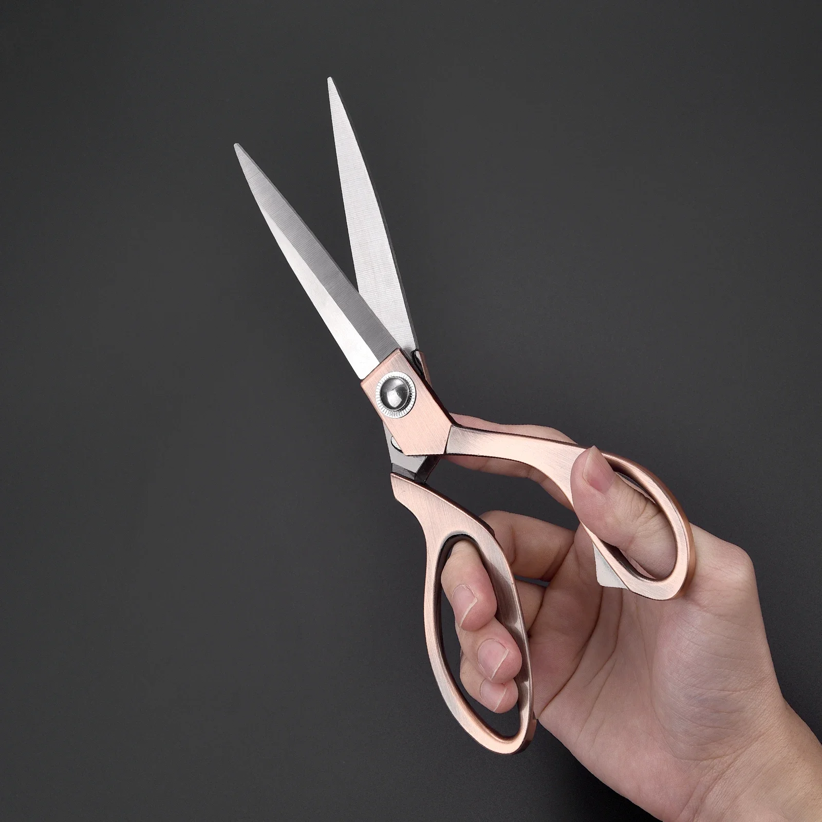 Professionelle Schneider Schere Vintage Nähen Schere Edelstahl Schneider Schere Für Stoff Kleidung Hand Cutter DIY Werkzeug – Detail 6