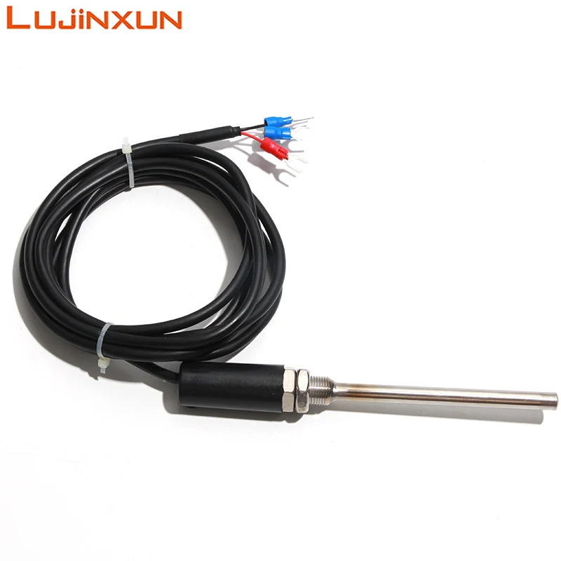 LUJINXUN CU50 استشعار درجة الحرارة WZC-187 الفولاذ المقاوم للصدأ المعادن مقاوم للماء التحقيق النحاس المقاومة موقد الهواء الساخن داخلي M12x1 1 قطعة
