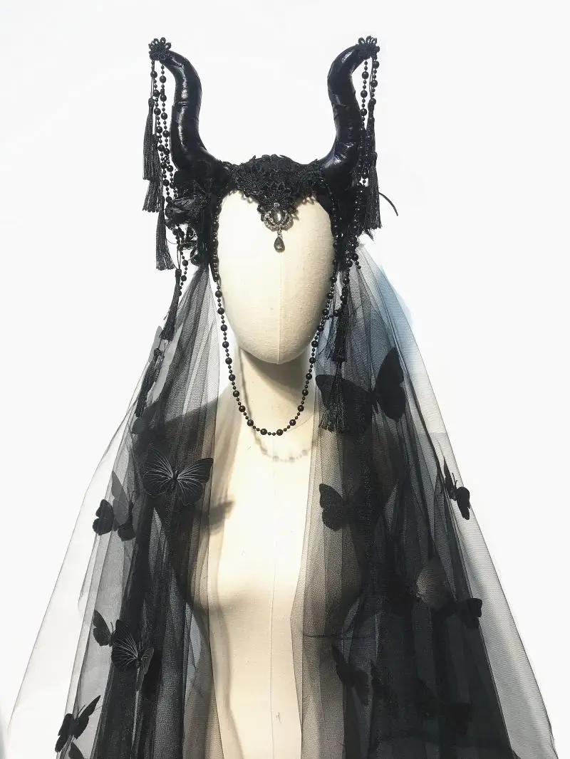 Mascarada fiesta de Halloween cuerno decoración divertido y extraño tocado fiesta COS accesorios para el cabello fiesta niña